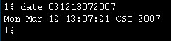 Set new UNIX date and time